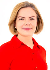 Foto de urna de Gleisi Hoffmann em 2022